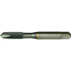 Greenfield Threading - 1/2-13 UNC Class 2B 3-Flute TiCN Finish High Speed Steel Spiral Point Tap - Exact Industrial Supply