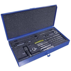 Greenfield Threading - Tap & Die Sets Minimum Tap Thread Size (mm): M6x1.00 Maximum Tap Thread Size (mm): M12x1.75 - Exact Industrial Supply