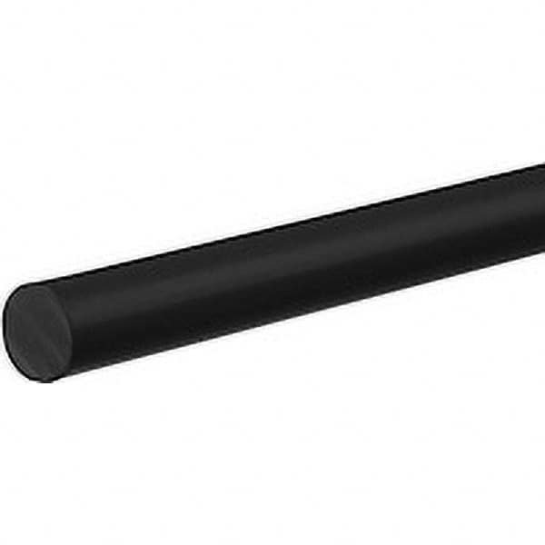 5.7mm x 5' Viton Round Cord Stock 400°F Max, Shore 75A, 2,250 psi Tensile Strength, Black
