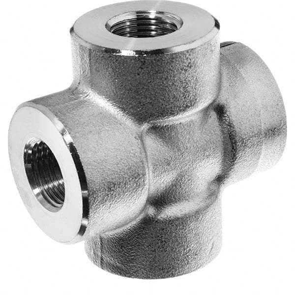 USA Sealing - 3/4" 316 Stainless Steel Pipe Cross - Exact Industrial Supply