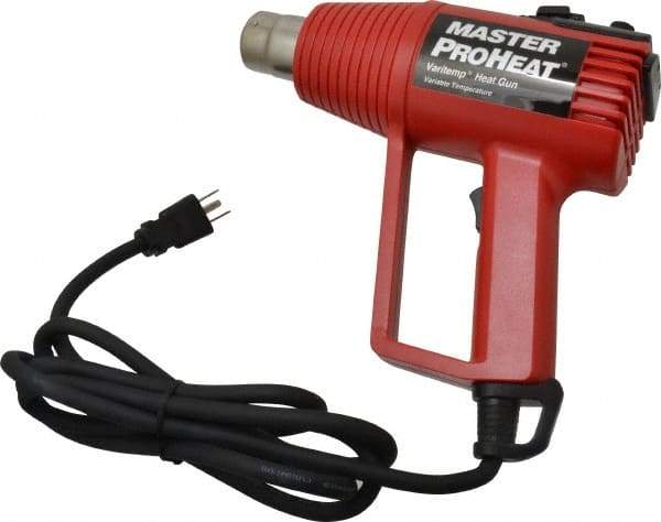 Master Appliance - 130 to 1,000°F Heat Setting, 16 CFM Air Flow, Heat Gun - 120 Volts, 11 Amps, 1,300 Watts, 6' Cord Length - Exact Industrial Supply