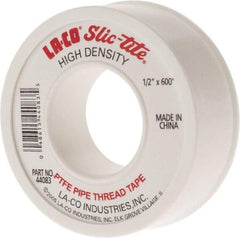 LA-CO - 1/2" Wide x 600" Long General Purpose Pipe Repair Tape - 3 mil Thick, -450 to 550°F, White - Exact Industrial Supply