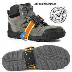 Geroline - Ice Traction Footwear Footwear Style: Strap-On Cleat Traction Type: Steel Studs - Exact Industrial Supply