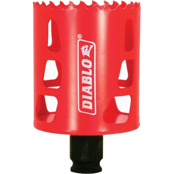 Freud - 2-1/4" Diam, 2-3/8" Cutting Depth, Hole Saw - Bi-Metal Saw, Toothed Edge - Exact Industrial Supply