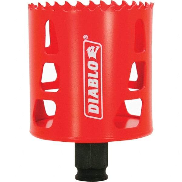 Freud - 2-1/2" Diam, 2-3/8" Cutting Depth, Hole Saw - Bi-Metal Saw, Toothed Edge - Exact Industrial Supply