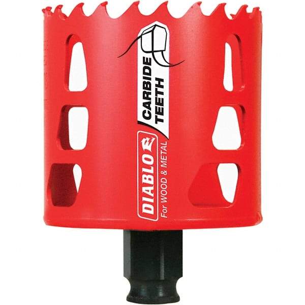 Freud - 2-11/16" Diam, 2-3/8" Cutting Depth, Hole Saw - Carbide-Tipped Saw, Toothed Edge - Exact Industrial Supply