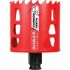 Freud - 2-11/16" Diam, 2-3/8" Cutting Depth, Hole Saw - Carbide-Tipped Saw, Toothed Edge - Exact Industrial Supply