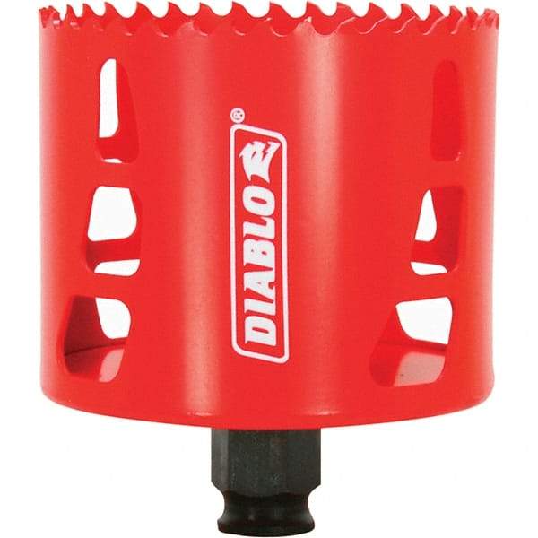 Freud - 3-1/8" Diam, 2-3/8" Cutting Depth, Hole Saw - Bi-Metal Saw, Toothed Edge - Exact Industrial Supply