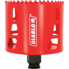 Freud - 3-1/8" Diam, 2-3/8" Cutting Depth, Hole Saw - Bi-Metal Saw, Toothed Edge - Exact Industrial Supply