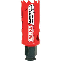 Freud - 1-1/8" Diam, 2-3/8" Cutting Depth, Hole Saw - Carbide-Tipped Saw, Toothed Edge - Exact Industrial Supply