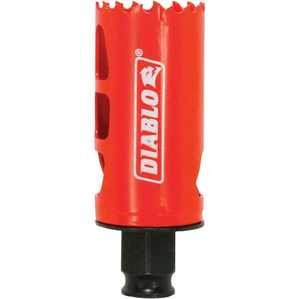 Freud - 1-3/8" Diam, 2-3/8" Cutting Depth, Hole Saw - Bi-Metal Saw, Toothed Edge - Exact Industrial Supply