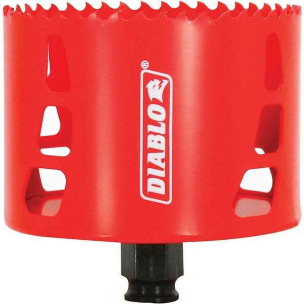 Freud - 3-5/8" Diam, 2-3/8" Cutting Depth, Hole Saw - Bi-Metal Saw, Toothed Edge - Exact Industrial Supply