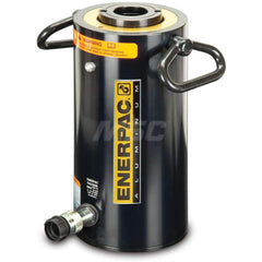 Portable Hydraulic Cylinder: 65.6 TON Capacity, 25.84 cu in Oil Capacity