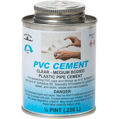 Black Swan - 1/2 Pt Medium Bodied Cement - Clear, Use with PVC - Exact Industrial Supply