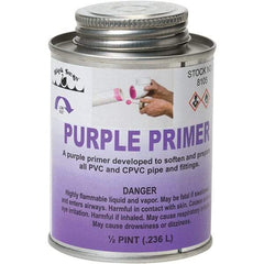 Black Swan - 1/2 Pt All Purpose Primer/Cleaner - Purple, Use with PVC & CPVC - Exact Industrial Supply