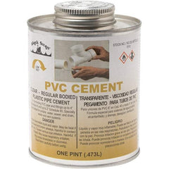 Black Swan - 1 Pt Regular Bodied Cement - Clear, Use with PVC - Exact Industrial Supply