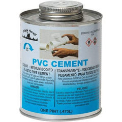 Black Swan - 1 Pt Medium Bodied Cement - Clear, Use with PVC - Exact Industrial Supply