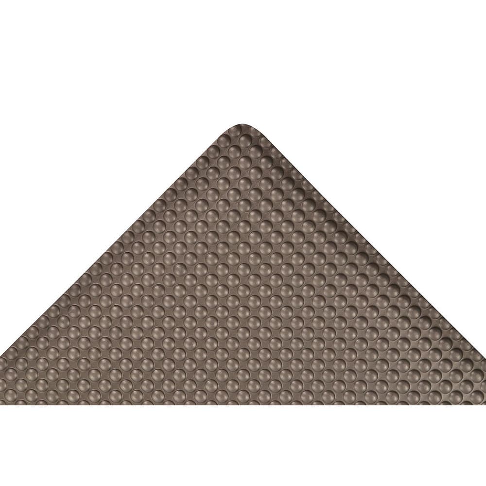 Anti-Fatigue Mat:  900.0000″ Length,  36.0000″ Wide,  1/2″ Thick,  Vinyl,  Beveled Edge,  Heavy Duty Bubbled,  Black,  Dry