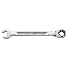 Combination Wrenches; Handle Type: Ergonomic; I-Beam; Tool Type: Metric; Head Type: Straight; Box End Type: 12-Point; Wrench Size (mm): 22.00; Material: Chrome Alloy Steel; Finish: Chrome-Plated; Head Offset Angle: 15; Opening Angle: 15; Overall Length (D