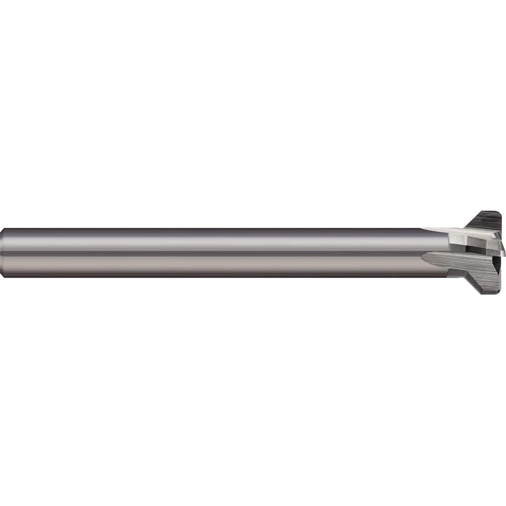 Micro 100 - Thread Relief Cutters; Material: Brazed Solid Carbide ; Cutting Diameter (Inch): 1 ; Shank Diameter (Inch): 1/2 ; Flat Width (Decimal Inch): 0.1250 ; Overall Length (Inch): 3-1/4 - Exact Industrial Supply