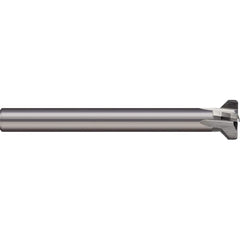 Micro 100 - Thread Relief Cutters; Material: Brazed Solid Carbide ; Cutting Diameter (Inch): 3/8 ; Shank Diameter (Inch): 1/4 ; Flat Width (Decimal Inch): 0.0750 ; Overall Length (Inch): 2.64 - Exact Industrial Supply