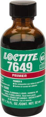 Loctite - 1.75 Fluid Ounce Bottle, Green, Liquid Primer - Series 7649, Hand Tool Removal - Exact Industrial Supply