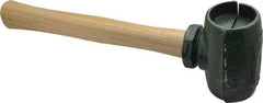 Garland - 3-1/2 Lb Head 2" Face Malleable Iron Split Head Hammer - Wood Handle - Exact Industrial Supply