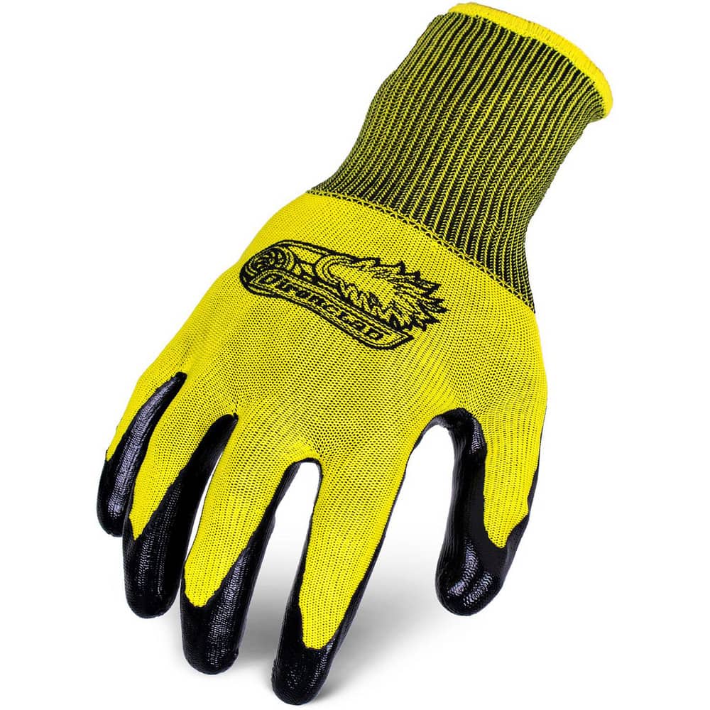 Puncture-Resistant Gloves:  Size  Small,  ANSI Cut  A6,  ANSI Puncture  3,  Nitrile,  HPPE, Nylon, Glass & Steel Orange,  Full Except Cuff Coated,  Unlined Lined,  Nitrile & HPPE/Nylon/Glass Back,  Textured Grip,  ANSI Abrasion  Not Tested