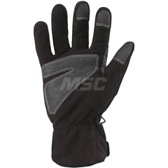 Cold Condition Gloves: Size XS, Polyester-Lined Black, Semi-Rough Grip