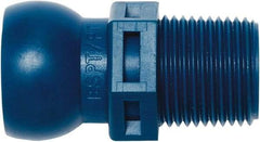 Loc-Line - 1/2" Hose ID, Male to Female Coolant Hose Connector - 3/8" BSPT, For Loc-Line Modular Hose Systems - Exact Industrial Supply