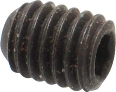 Value Collection - #10-32 UNF, 1/4" OAL, Flat Point Set Screw - Grade 8 Alloy Steel, 3/32" Key - Exact Industrial Supply