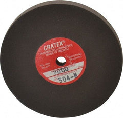 Cratex - 3" Diam x 1/4" Hole x 1/4" Thick, Surface Grinding Wheel - Silicon Carbide, Medium Grade, 7,000 Max RPM, Rubber Bond, No Recess - Exact Industrial Supply