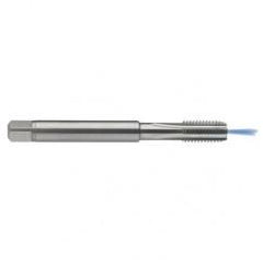 M8x1.0 6H 4-Flute Carbide Semi-Bottoming 15 degree Spiral Flute Tap-Bright - Exact Industrial Supply