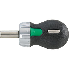 Screwdriver Accessories; Type: Bit holder, handle only; For Use With: 1/4″ Drive Bits; Additional Information: Ratcheting; Contents: Bit Holder, Handle only