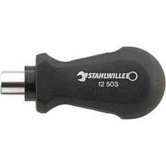 Screwdriver Accessories; Type: Bit holder, handle only; For Use With: 1/4″ Drive Bits; Additional Information: Stubby; Contents: Bit Holder, Handle only