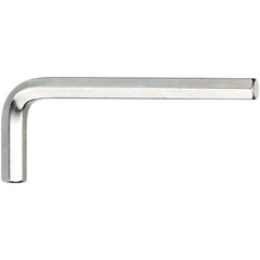 Hex Keys; End Type: Hex; Hex Size (Decimal Inch): 0.6700; Handle Type: L-Handle; Arm Style: Long; Short; Arm Length: 6.2993 in; Overall Length (Inch): 0; Overall Length (mm): 160.0000; Handle Color: Silver; Overall Length Range: 6″ - 8.9″; Blade Length (D