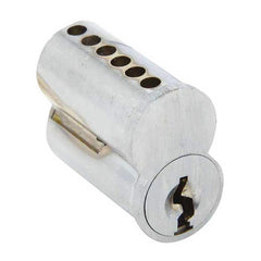 Cylinders; Type: Small Format IC; Keying: F Keyway; Material: Brass; Hand Orientation: Non-Handed; Finish/Coating: Satin Chrome; Cylinder Diameter: 1.125 in; Number Of Pins: 7; For Use With: IC Housing; Minimum Order Quantity: Brass; Material: Brass; Hand