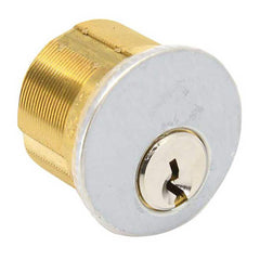 Cylinders; Type: Mortise; Keying: Kwikset 1176 Keyway; Material: Brass; Hand Orientation: Non-Handed; Finish/Coating: Satin Chrome; Cylinder Diameter: 1.125 in; Number Of Pins: 5; Key Number: 1176; For Use With: Locksets; Minimum Order Quantity: Brass; Ma