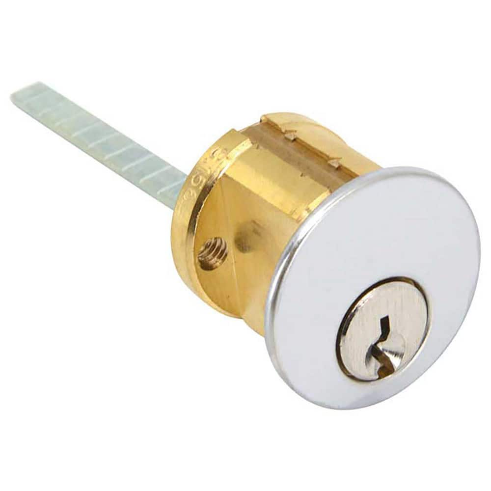 Cylinders; Type: Rim; Keying: C Keyway; Material: Brass; Hand Orientation: Non-Handed; Finish/Coating: Satin Chrome; Cylinder Diameter: 1.125 in; Number Of Pins: 5; Key Number: 1145; For Use With: Locksets; Minimum Order Quantity: Brass; Material: Brass;