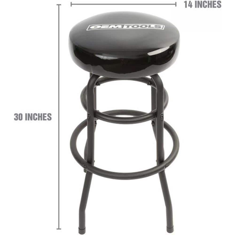 Stationary Stools; Type: Fixed Height Stool; Seat Depth: 14 in; Base Type: Swivel; Seat Width: 14 in; Overall Height: 30.5 in; Overall Height (Inch): 30.5 in; Width (Inch): 14; Minimum Seat Height: 30 in; Depth (Inch): 14 in; Maximum Seat Height: 30 in; S