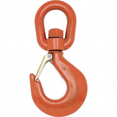 Campbell - Swivel Hoist Hooks Hook Size: #12 Load Limit (Ton): 15.00 - Exact Industrial Supply