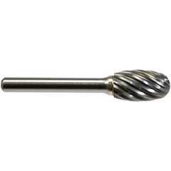 Burrs; Head Material: Solid Carbide; Head Shape: Oval; Tooth Style: Steel Cut; Shank Diameter (Decimal Inch): 1/4; Length of Cut (Inch): 7/8; Overall Length (Inch): 2-5/8; Head Length (Decimal Inch): 0.8750; Head Coating: None; Head Length (mm): 22.23; Ma