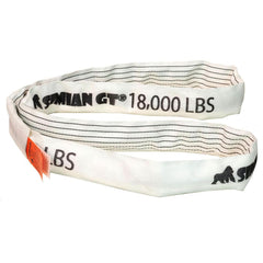 Slings & Tiedowns (Load-Rated); Sling Type: Round; Length (Feet): 3; Vertical Capacity (Lb.): 18000; Choker Capacity (Lb.): 14400; Basket Capacity (Lb.): 36000; Eye Type: No Eye; Sling Material: Polyester; Sling Width: 2.9 in; Sling Diameter: 1.7 in; Maxi