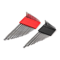Hex Key Sets; Ball End: Yes; Handle Type: L-Handle; Hex Size: 0.050 to 3/8 in; 1.3 to 10 mm; Arm Style: Extra Long; Number Of Pieces: 28; Finish Coating: Nickel Chrome Plated