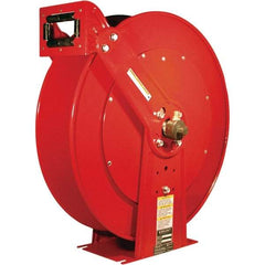 Reelcraft - 24" Long x 12-1/4" Wide x 25-3/8" High, 1/4" ID, Welding Hose Reel - 100' Hose Length, 200 psi Working Pressure - Exact Industrial Supply