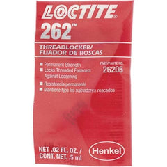 Loctite - Threadlockers & Retaining Compounds - 262 .5ML PERMANENT L LOCTITE THREADLOCKERS - Exact Industrial Supply