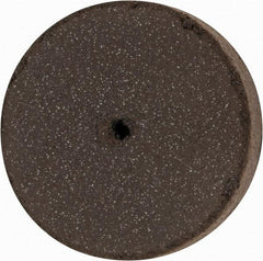 Cratex - 1" Diam x 1/16" Hole x 1/4" Thick, Surface Grinding Wheel - Silicon Carbide, Medium Grade, 25,000 Max RPM, Rubber Bond, No Recess - Exact Industrial Supply