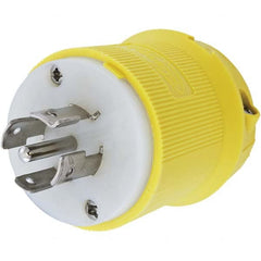 Hubbell Wiring Device-Kellems - 3-Phase Wye 120/208 VAC 20A NEMA L21-20P Marine Twist Lock Plug - Exact Industrial Supply