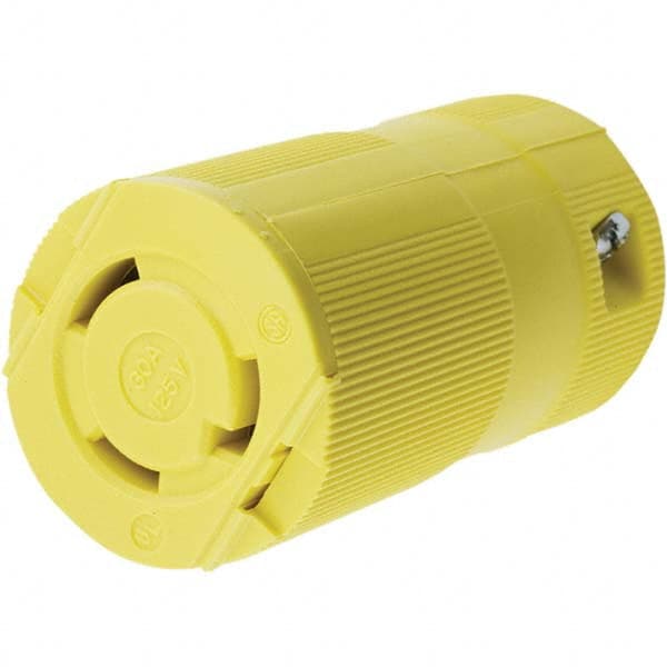 Hubbell Wiring Device-Kellems - 125V 30A NEMA L5-30R Industrial Twist Lock Connector - Exact Industrial Supply