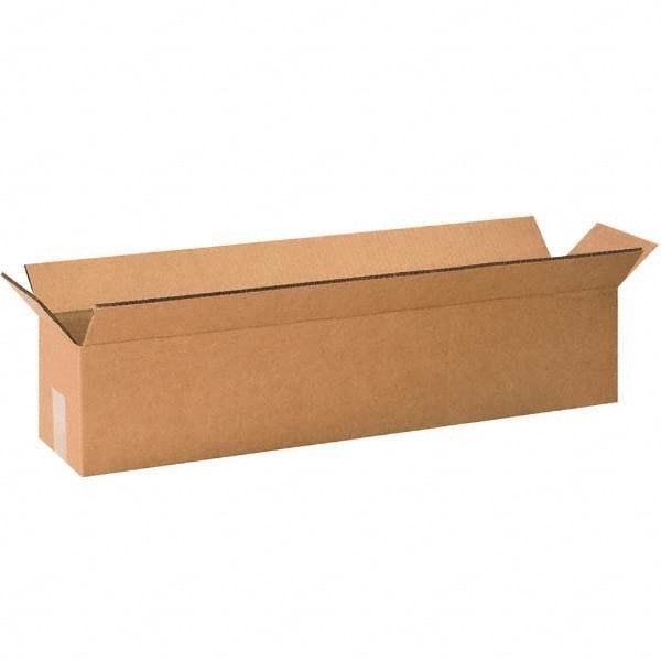 Made in USA - Pack of (5), 12" Wide x 60" Long x 12" High Corrugated Shipping Boxes - Exact Industrial Supply